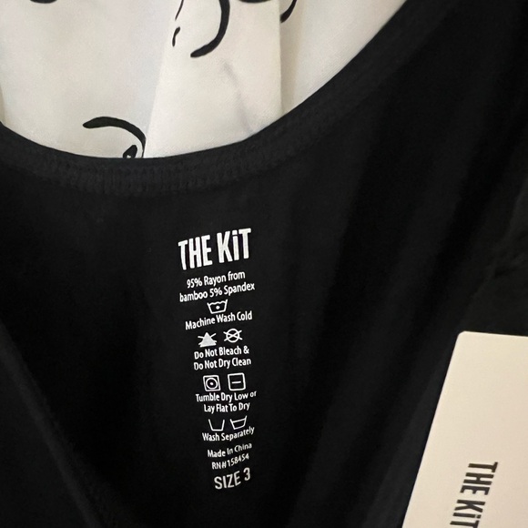 Kit Undergarments Tank Bodysuit in Black NWT Size 3 (M/L) - Picture 6 of 8